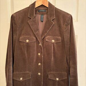 Ralph Lauren Taupe Corduroy Blazer